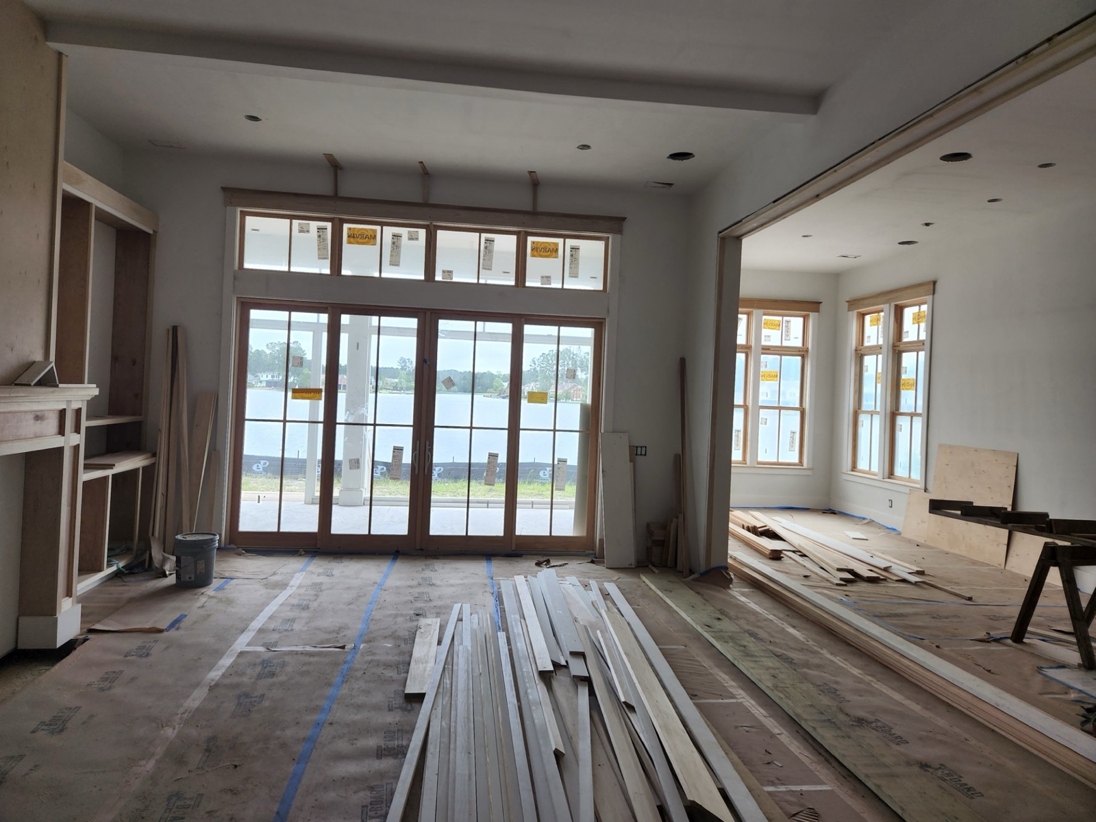 Living room mid-construction