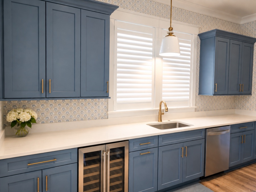 The pantry side of the back kitchen in Kary's Bluffton home