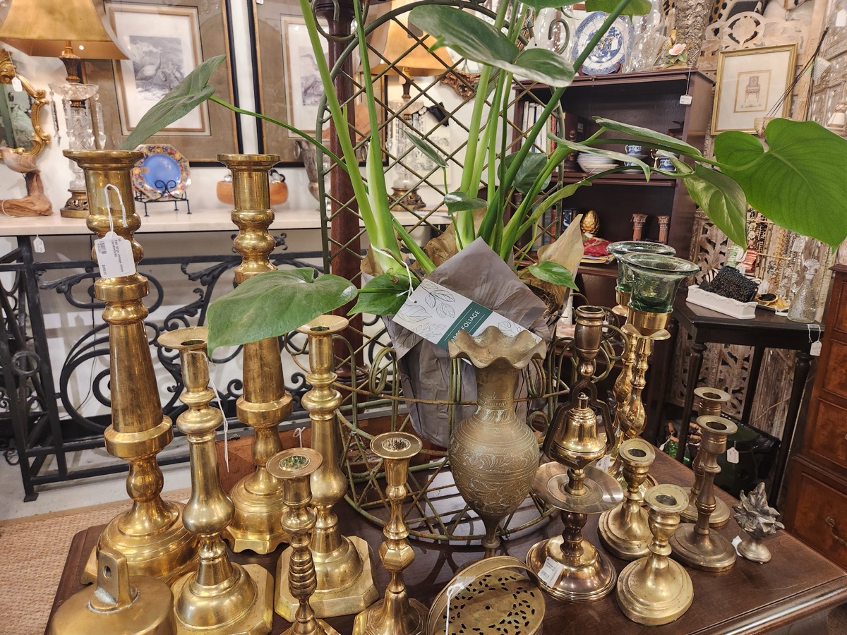 A booth of home decor and accessories at Mount Pleasant Mall in Mount Pleasant, South Carolina