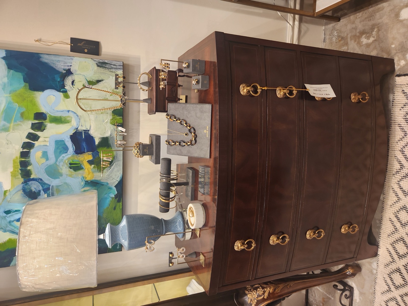 A curated statement piece of furniture at Well Furnished in Charleston