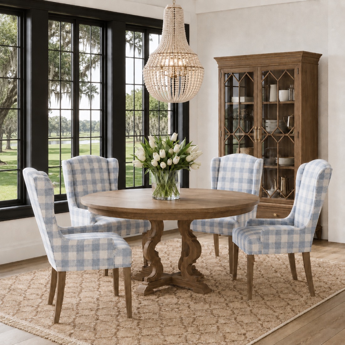 Golfer's Haven checked dining room render